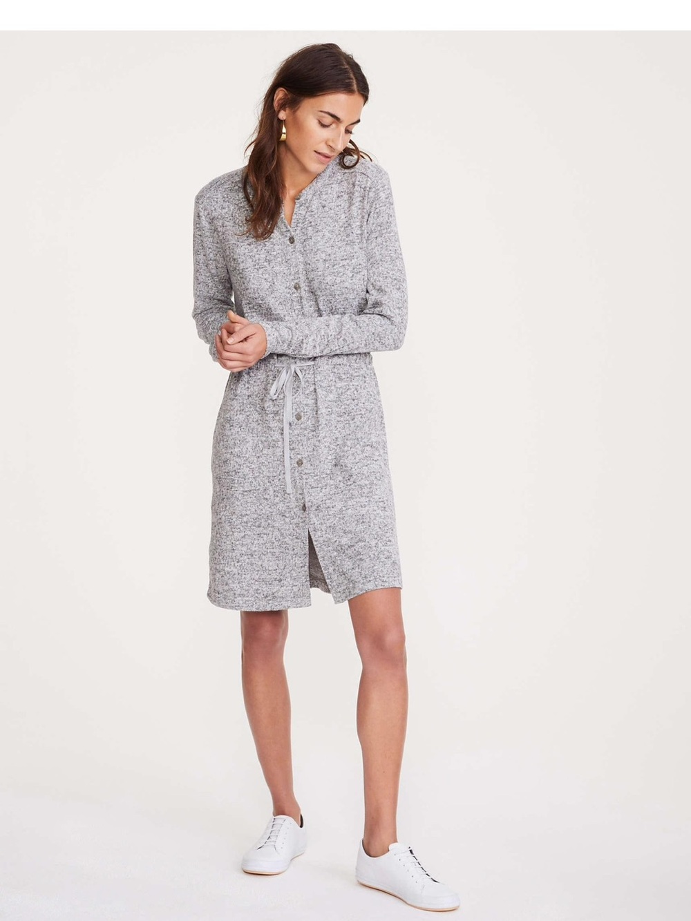 LOU & GREY SOFT KNIT SWEATER DRESS S